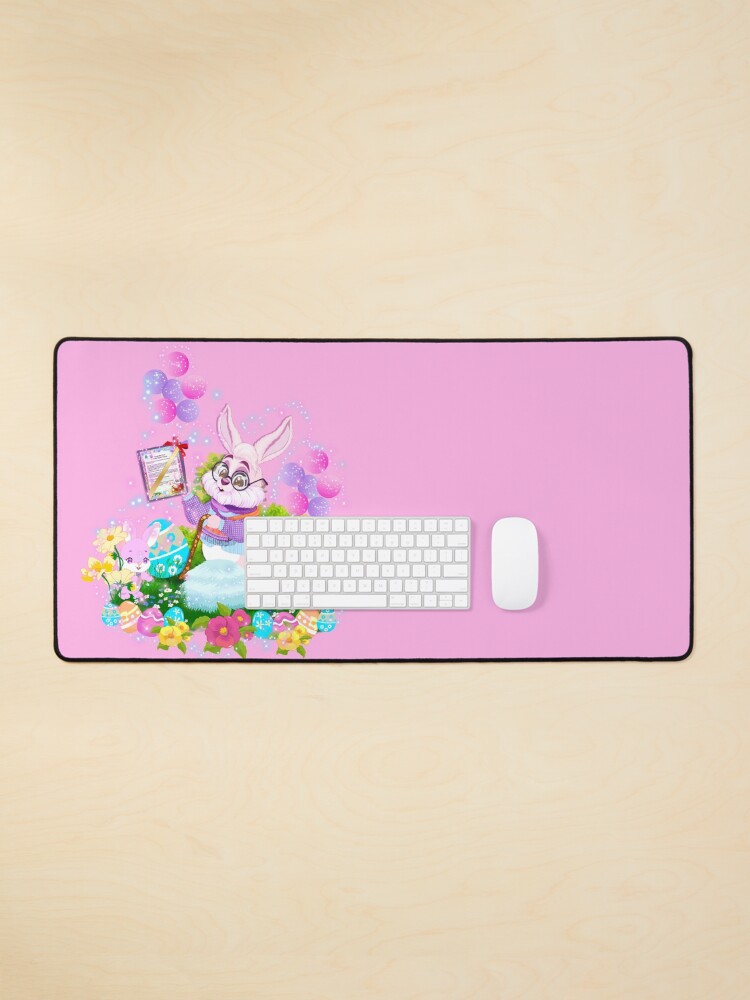 Thumbnail 1 of 5, Mouse Pad,  A Special Easter Message from Earnest the Easter Bunny! designed and sold by FairyBookClub.