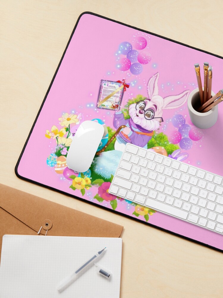 Thumbnail 3 of 5, Mouse Pad,  A Special Easter Message from Earnest the Easter Bunny! designed and sold by FairyBookClub.