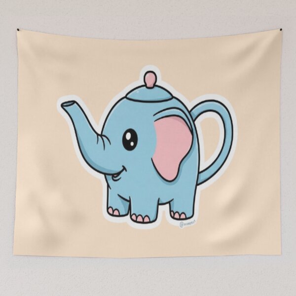 Item preview, Elephant Teapot designed and sold by StickersRyous.