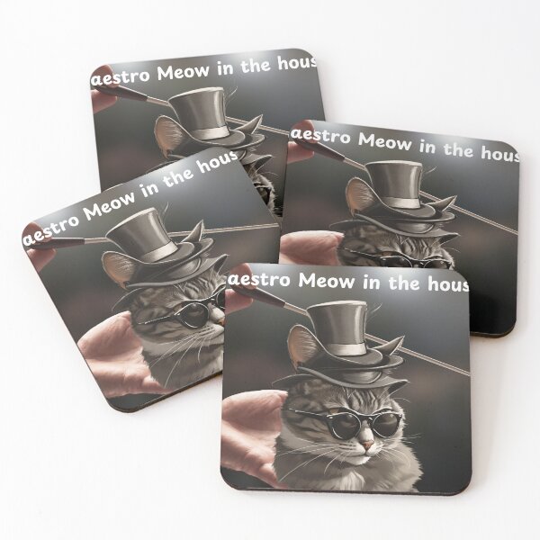 Item preview, Maestro Meow in Action designed and sold by Meowsterpiece23.
