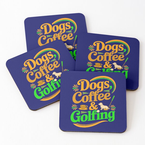 Item preview, Dogs Coffee & Golfing designed and sold by DBM Photo Art 1.