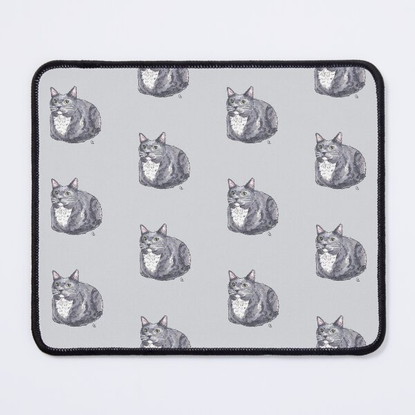 Item preview, Gray and white cat loaf designed and sold by rita-andi.