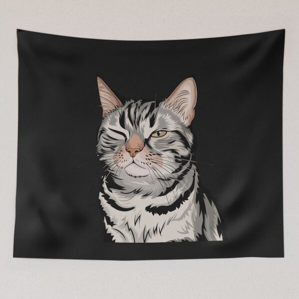 Item preview, Winking Cat designed and sold by GadiDesignArt.