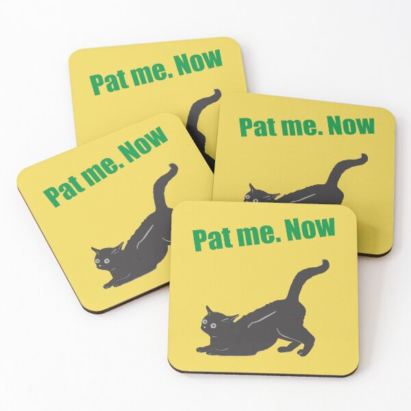 Item preview, Humorous cat art : Pat me.Now Yellow version designed and sold by TheGrandLordCat.