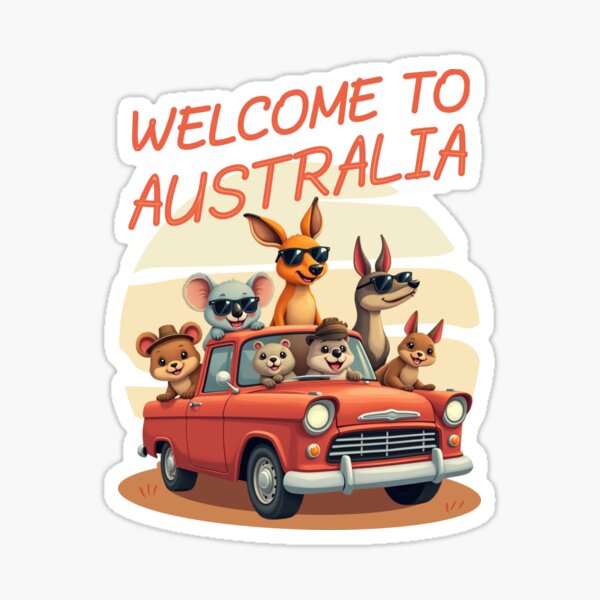Item preview, Welcome To Australia - Wildlife Animals designed and sold by HappyHarmonyArt.