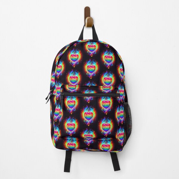 Item preview, Rainbow Heart on Fire 4 designed and sold by Heartbreaker Creative.