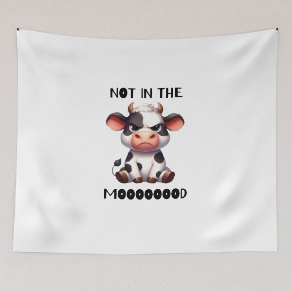 Item preview, Not in the Moooood designed and sold by AmazingArtMandi.
