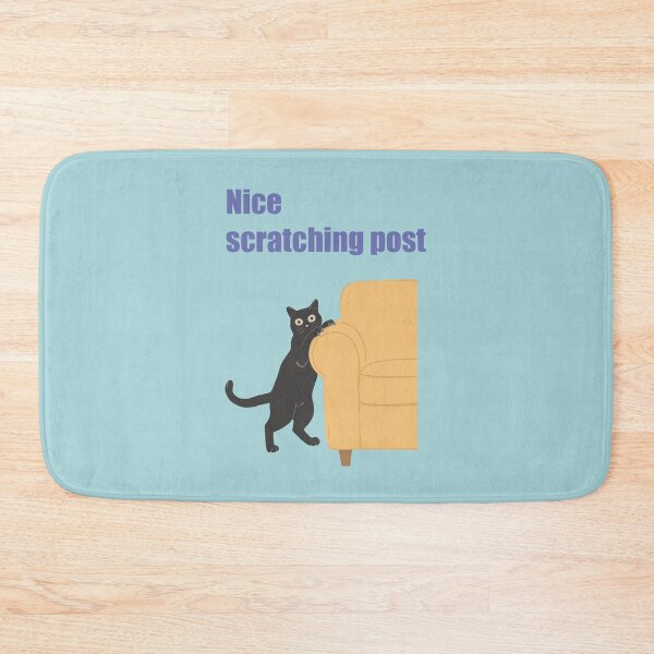 Item preview, Mischievous cat art : Nice scratching post Blue version designed and sold by TheGrandLordCat.