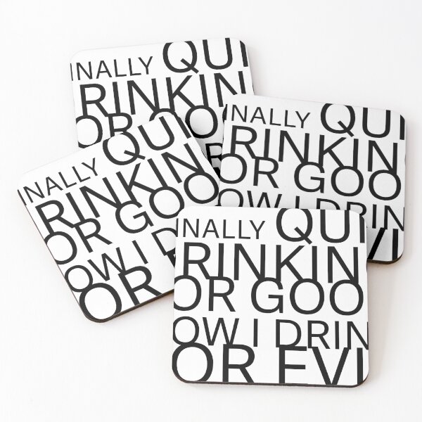 Item preview, Drinking good and evil designed and sold by AmazingArtMandi.
