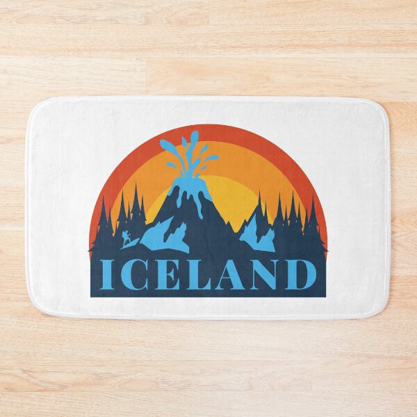Aperçu de l'œuvre Islande - Timbre Islande - Cadeaux amusants pour les passionnés d'Islande créée et vendue par iX-Physio.