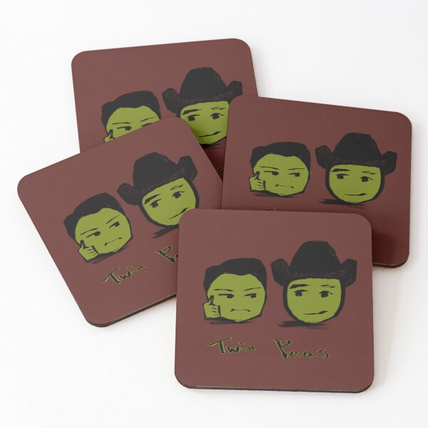 Item preview, Twin Peas - Dale Cooper - sheriff Harry Truman- twin peaks (Fanart by me) designed and sold by strangerabbit.