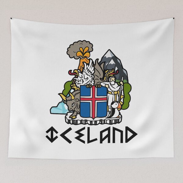 Item preview, Iceland - Iceland Stamp - Funny gifts for Iceland enthusiasts designed and sold by iX-Physio.