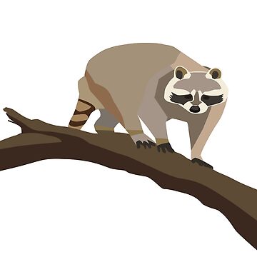 Artwork thumbnail, Wildlife: Raccoon in Tree by Rebecca Creates...