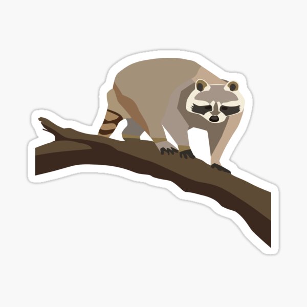 Artikel-Vorschau von Tierwelt: Waschbär im Baum, designt und verkauft von Rebecca Creates....