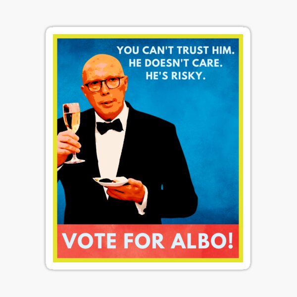 Vista previa del artículo con la obra «Vota por Albo», diseñado y vendido por DazArtDesigns.
