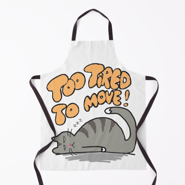 Item preview, Too tired to move - sleepy cute cat designed and sold by TheRubberOnion.