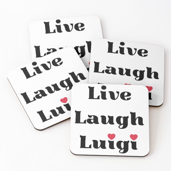 Item preview, Live, Laugh, Luigi design with hearts designed and sold by Dollycat Industries.