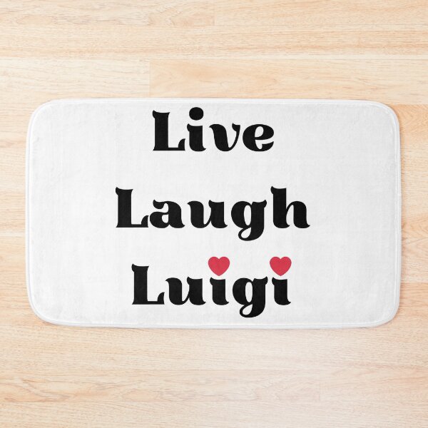 Item preview, Live, Laugh, Luigi design with hearts designed and sold by Dollycat Industries.