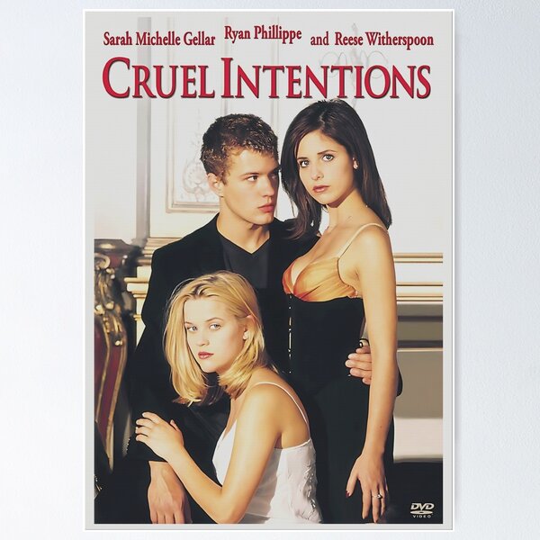 Vista previa del artículo con la obra «Póster de Cruel Intentions», diseñado y vendido por Ginovativedy.