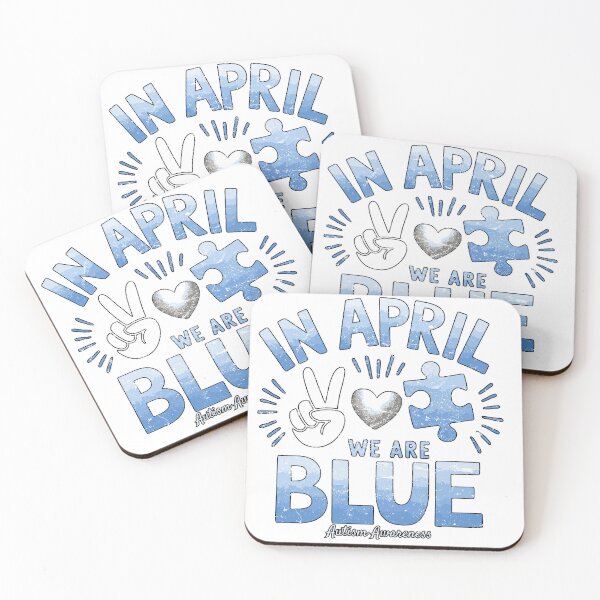 Item preview, In April We Wear Blue For Autism Awareness designed and sold by TynesDesign.