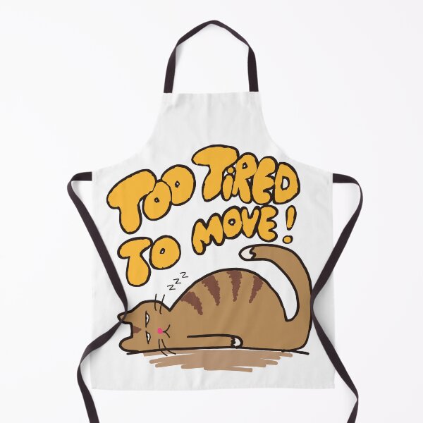 Item preview, Too tired to move - sleepy cute cat designed and sold by TheRubberOnion.