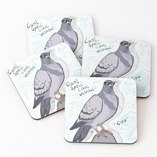 Item preview, Can't spellcool without “coo” Pigeon/cool pigeon  designed and sold by KSPillustration.
