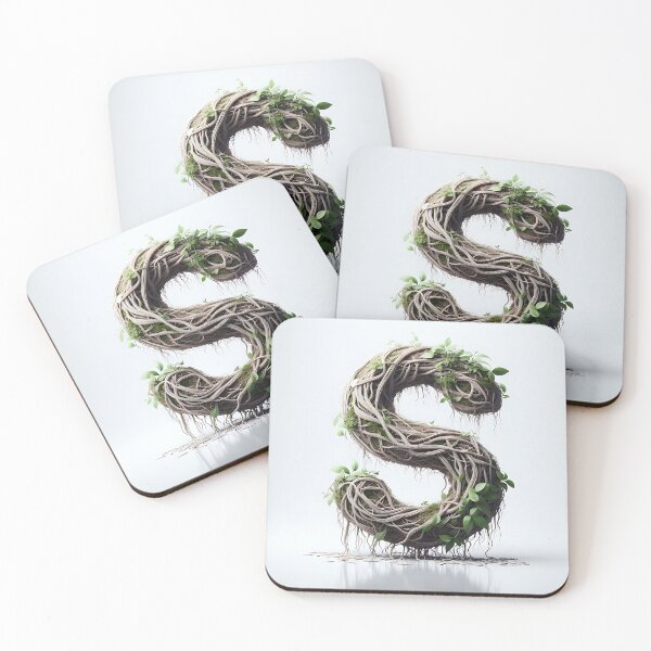Item preview, The letter (S) in vines and roots designed and sold by Highpinch.