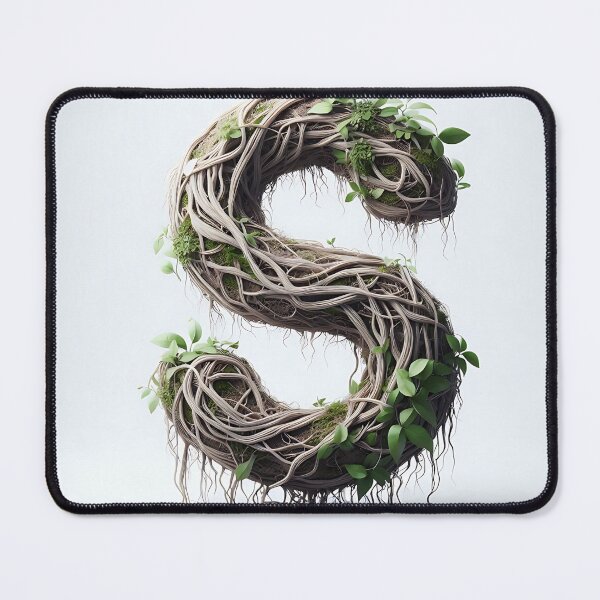 Item preview, The letter (S) in vines and roots designed and sold by Highpinch.