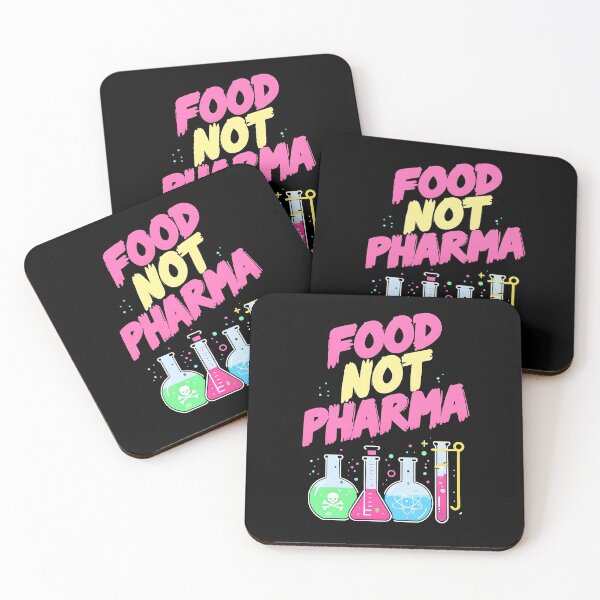 Item preview, Food Not Pharma – Bold & Colorful Statement Design designed and sold by Fragy72.