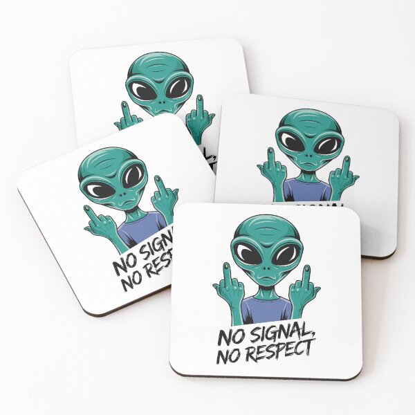 Item preview, Funny Alien Middle Finger No Signal No Respect Design designed and sold by Trend Pixel Co..