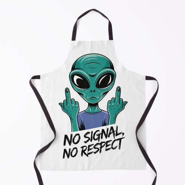 Item preview, Funny Alien Middle Finger No Signal No Respect Design designed and sold by Trend Pixel Co..