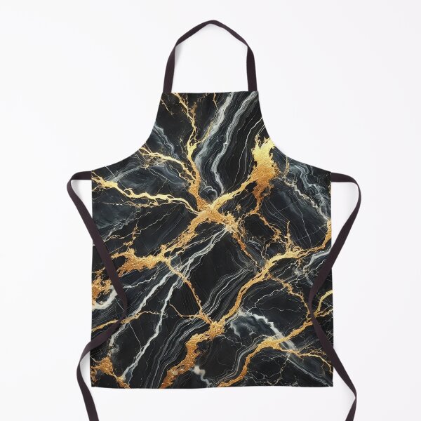 Item preview, Layered Gold and Creamy White Vein Nero Marble II designed and sold by Stageless Designs.
