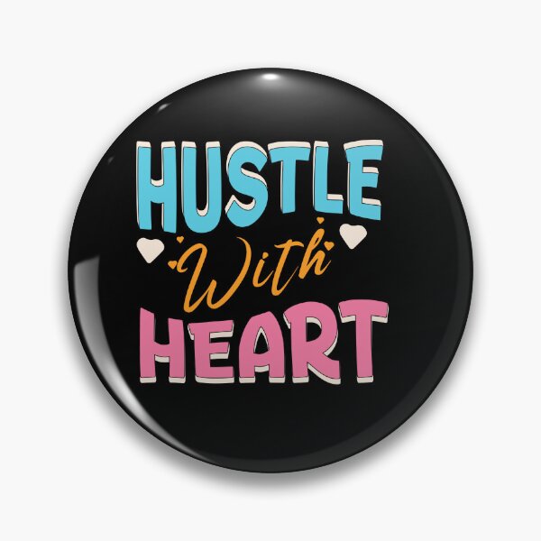 Item preview, Hustle with heart Graphic  designed and sold by Bambiino86.