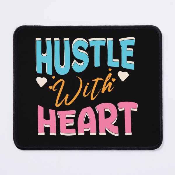 Item preview, Hustle with heart Graphic  designed and sold by Bambiino86.