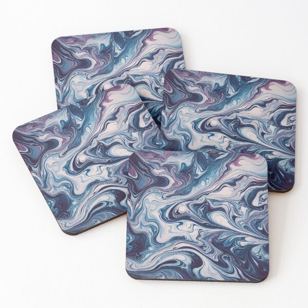 Item preview, Smooth Futuristic Violet and Blue Abstract Marble   designed and sold by Stageless Designs.