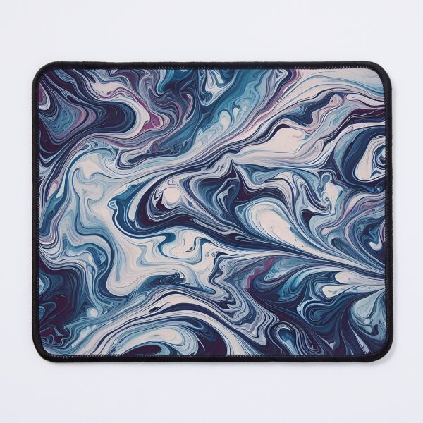 Item preview, Smooth Futuristic Violet and Blue Abstract Marble   designed and sold by Stageless Designs.
