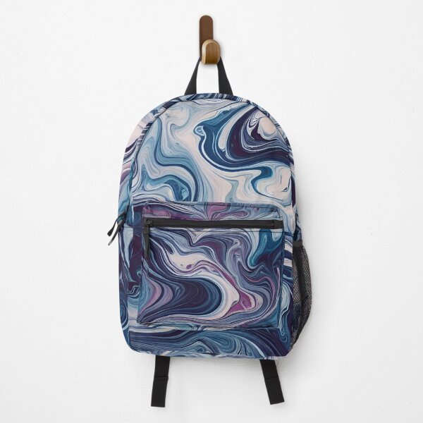 Item preview, Smooth Futuristic Violet and Blue Abstract Marble designed and sold by Stageless Designs.