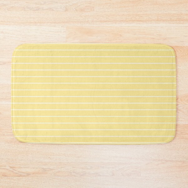 Item preview, Buttery Yellow with White Breton Stripes designed and sold by BubbleGalaxy.