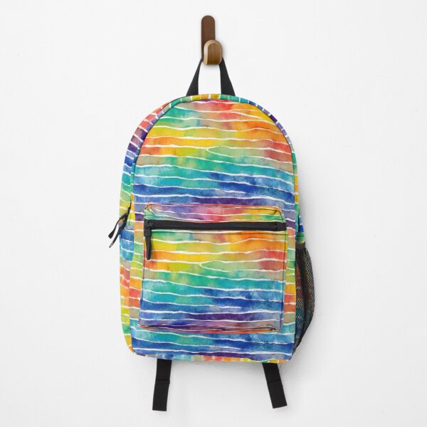 Item preview, Rainbow striped pattern designed and sold by HandmadeHallucinate.