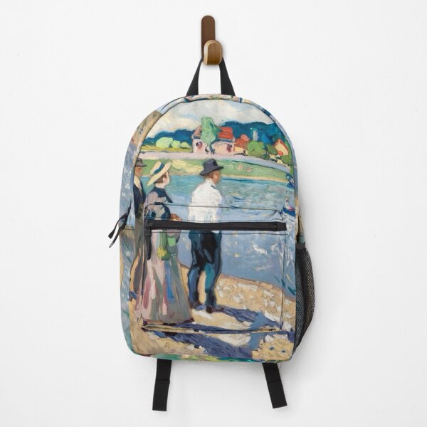 Item preview, Belle Époque Riverside Stroll – Impressionist French Landscape Painting designed and sold by CARRAANN.