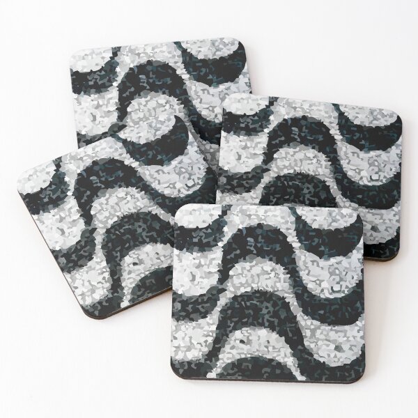 Item preview, Vector black and white of the waves sidewalk designed and sold by Alf Ribeiro.