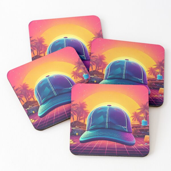 Item preview, 1980's Synthwave Hat Retro designed and sold by quigeebo designs.