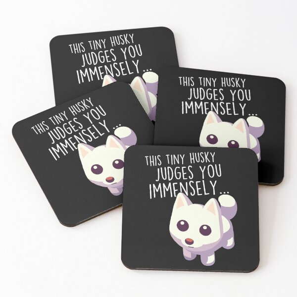 Item preview, Tiny White Husky Dog Judges designed and sold by Clara Hollins.