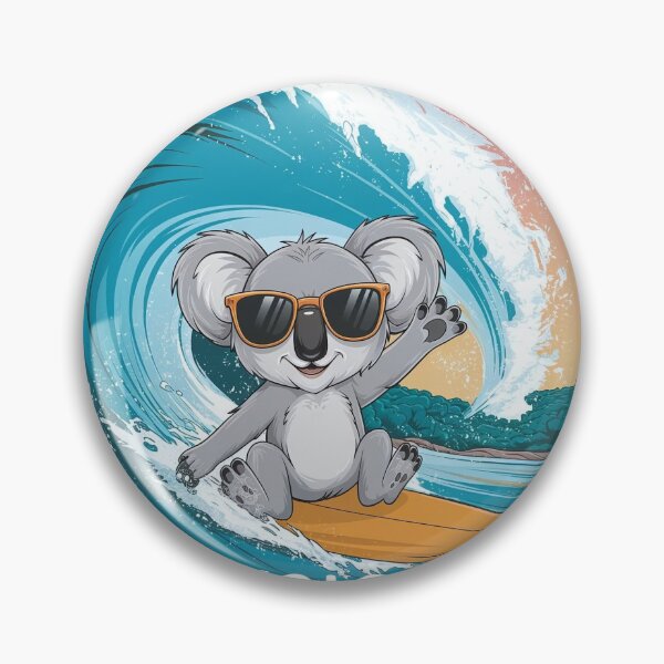 Item preview, Koala Surfer - Hang loose Downunder designed and sold by HappyHarmonyArt.