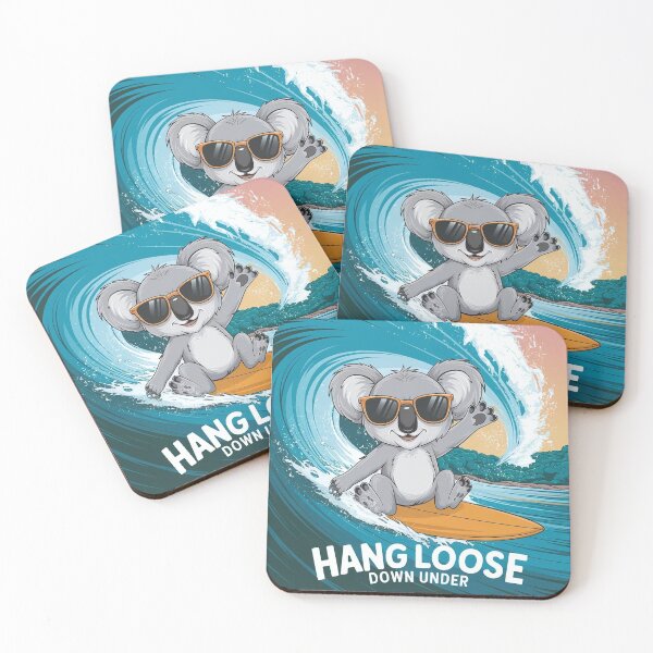 Item preview, Koala Surfer - Hang loose Downunder designed and sold by HappyHarmonyArt.
