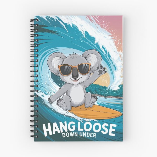 Item preview, Koala Surfer - Hang loose Downunder designed and sold by HappyHarmonyArt.