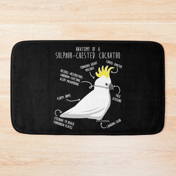 Item preview, Sulphur-Crested Cockatoo Parrot Anatomy designed and sold by Clara Hollins.
