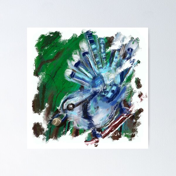 Item preview, Bluejay Paint designed and sold by Jellomari Doodles.