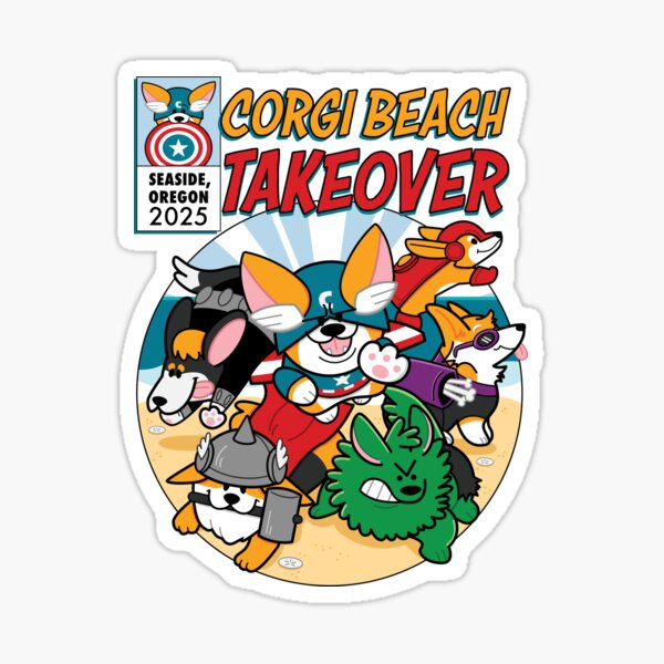 Aperçu de l'œuvre Corgi Avengers créée et vendue par PortlandCorgi.
