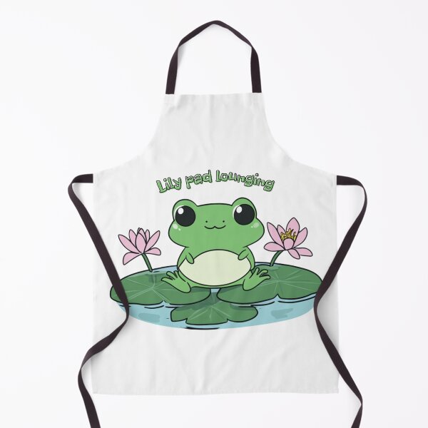 Item preview, Lily pad lounging cute frog designed and sold by beAwareShop.